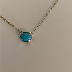 Kendra Scott Gold Mabel Necklace in Turquoise